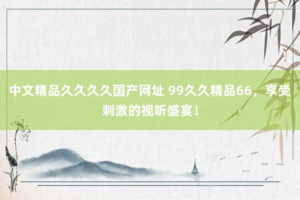 中文精品久久久久国产网址 99久久精品66，享受刺激的视听盛宴！