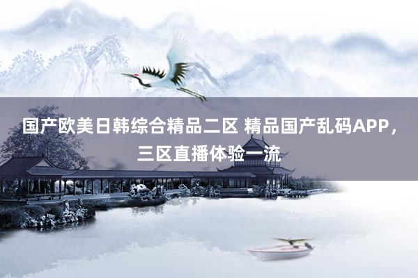 国产欧美日韩综合精品二区 精品国产乱码APP，三区直播体验一流
