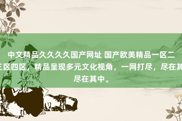 中文精品久久久久国产网址 国产欧美精品一区二区三区四区，精品呈现多元文化视角，一网打尽，尽在其中。