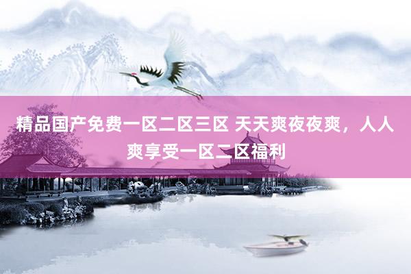 精品国产免费一区二区三区 天天爽夜夜爽，人人爽享受一区二区福利