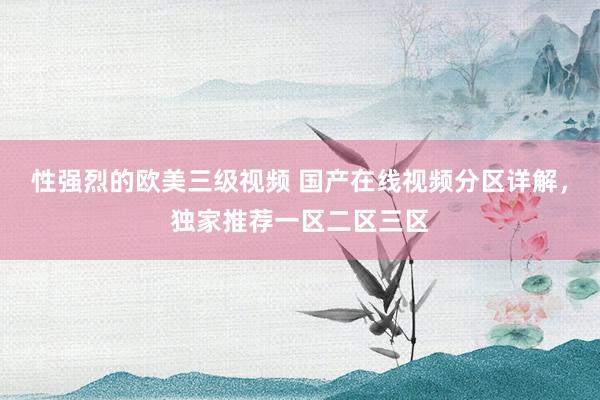 性强烈的欧美三级视频 国产在线视频分区详解，独家推荐一区二区三区