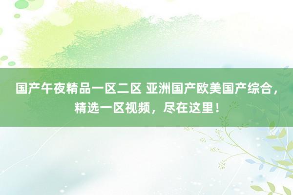 国产午夜精品一区二区 亚洲国产欧美国产综合，精选一区视频，尽在这里！